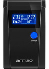 Zasilacz UPS Armac Pure Sine Wave Office Line Interactive 650VA LCD 2x 230V Schuko gniazda metalowa obudowa (O/650F/PSW)