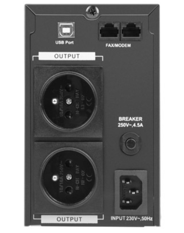 Zdjęcie produktu: Zasilacz UPS Armac Pure Sine Wave Office Line Interactive 850VA LCD 2x 230V polskie gniazda metalowa obudowa (O/850E/PSW)