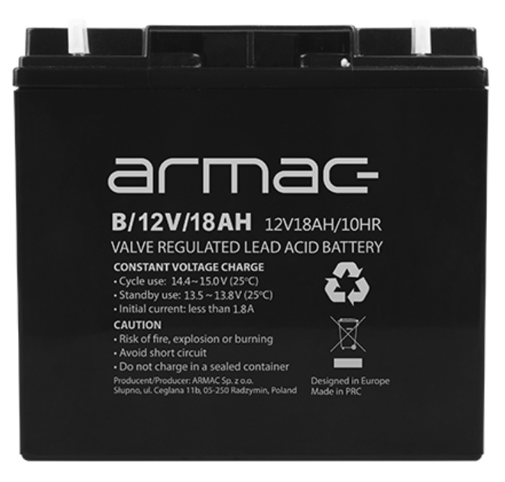 Akumulator UPS Armac 12V/18Ah (B/12V/18AH)