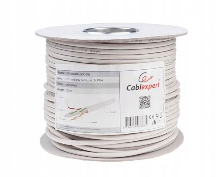 Zdjęcie produktu: Gembird Drut FTP Kat.5E 100M 100%CU FPC-5004E-SO/100C