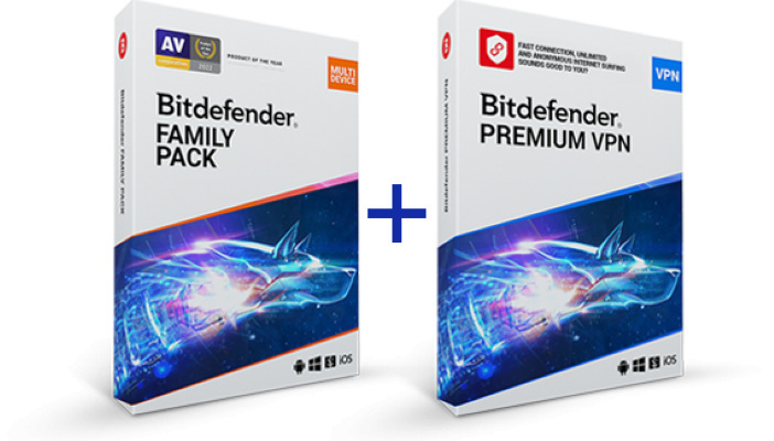 Bitdefender Family Pack + VPN 10 stan/12m