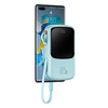Miniatura zdjęcia: Powerbank Baseus Qpow PRO z kablem USB TYP-C, USB TYP-C, USB, 10000mAh, 22,5W - niebieski (PPQD020103) Miniatura zdjęcia: Powerbank Baseus Qpow PRO z kablem USB TYP-C, USB TYP-C, USB, 10000mAh, 22,5W - niebieski (PPQD020103)