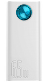 Powerbank Baseus Amblight Overseas Edition 30000mAh, 65W, 4xUSB + USB TYP-C + micro USB - biały (PPLG000102)