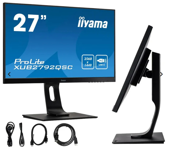 Zdjęcie produktu: iiyama ProLite XUB2792QSC-B1 27" WQHD IPS 75Hz 4ms USB-C PIVOT - z gwarancją iiyama 3 lata - zero martwych pikseli 30 dni Zdjęcie produktu: iiyama ProLite XUB2792QSC-B1 27" WQHD IPS 75Hz 4ms USB-C PIVOT - z gwarancją iiyama 3 lata - zero martwych pikseli 30 dni