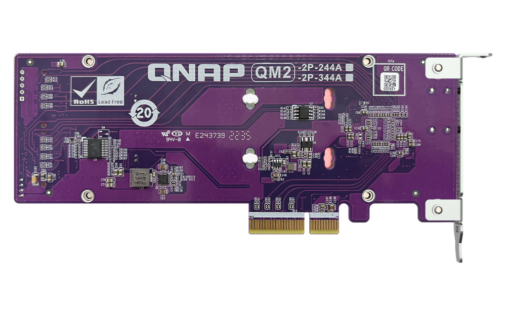 Qnap QM2-2P-344A Dual M.2 PCIe SSD card Qnap QM2-2P-344A Dual M.2 PCIe SSD card