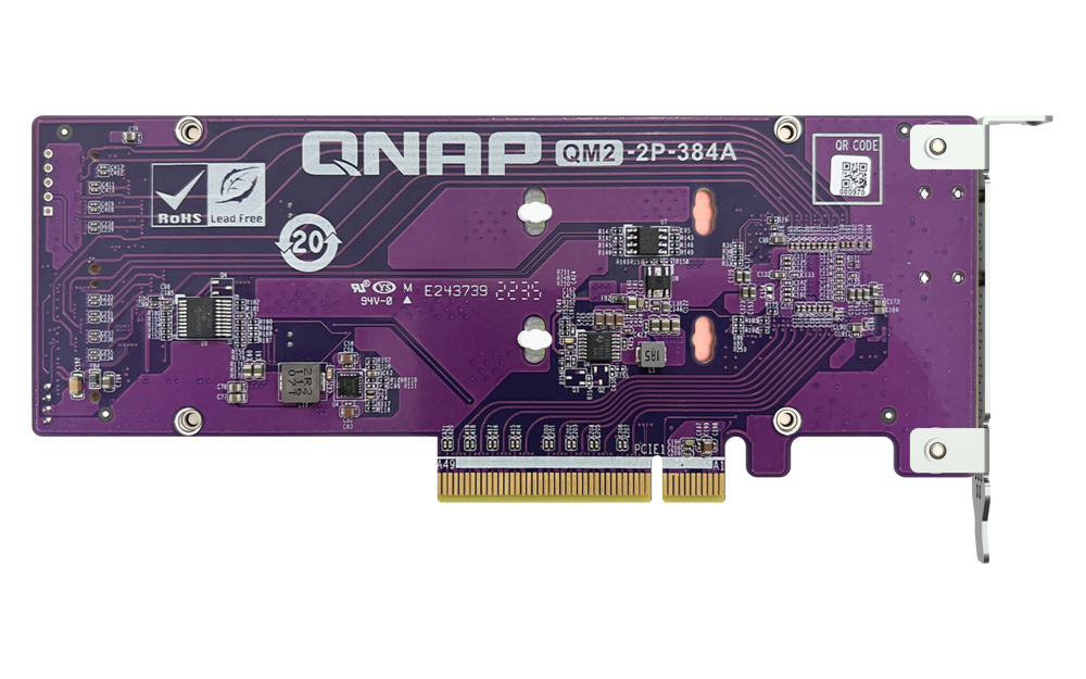 Qnap QM2-2P-384A Dual M.2 PCIe SSD card