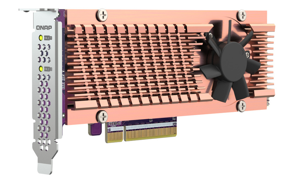 Zdjęcie produktu: Qnap QM2-2P-384A Dual M.2 PCIe SSD card
