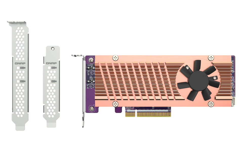 Zdjęcie produktu: Qnap QM2-2P-384A Dual M.2 PCIe SSD card
