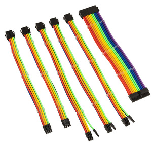Miniatura produktu: Kolink Zestaw przewodów w oplocie, tęczowy Core Adept Braided Cable Extension Kit