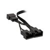 Kolink rozgałęziacz 1x3 zasilania wentylatora PWM 4-pin 35cm, czarny