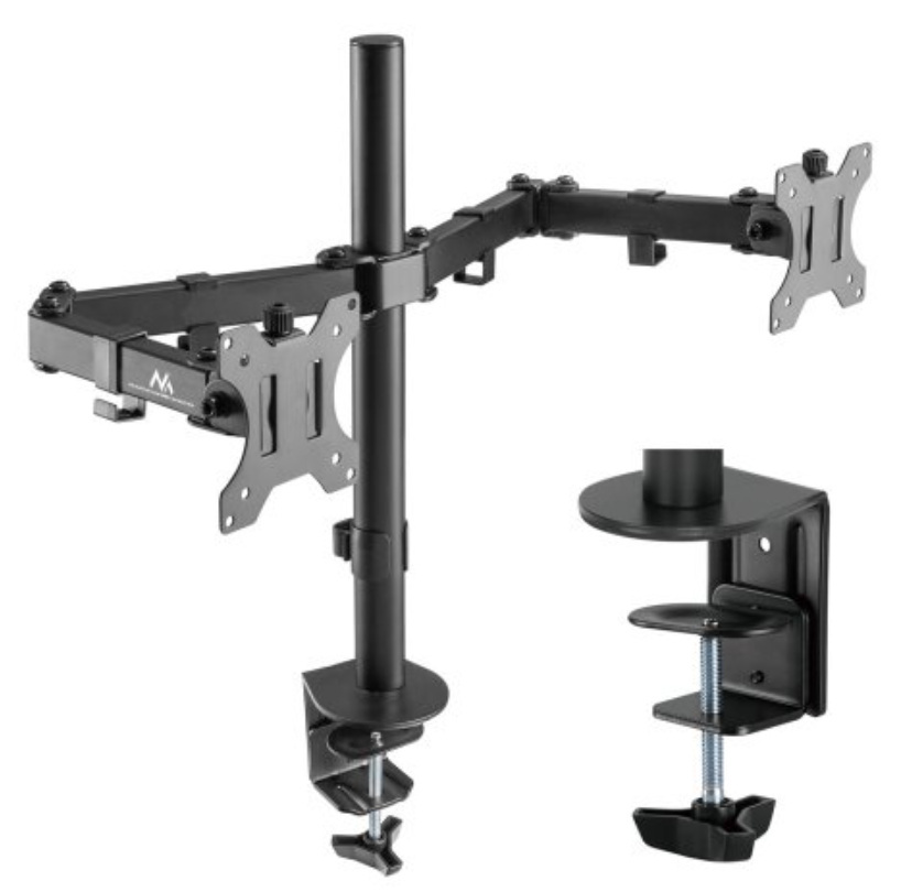 Uchwyt biurkowy na 2 monitory Maclean MC-884