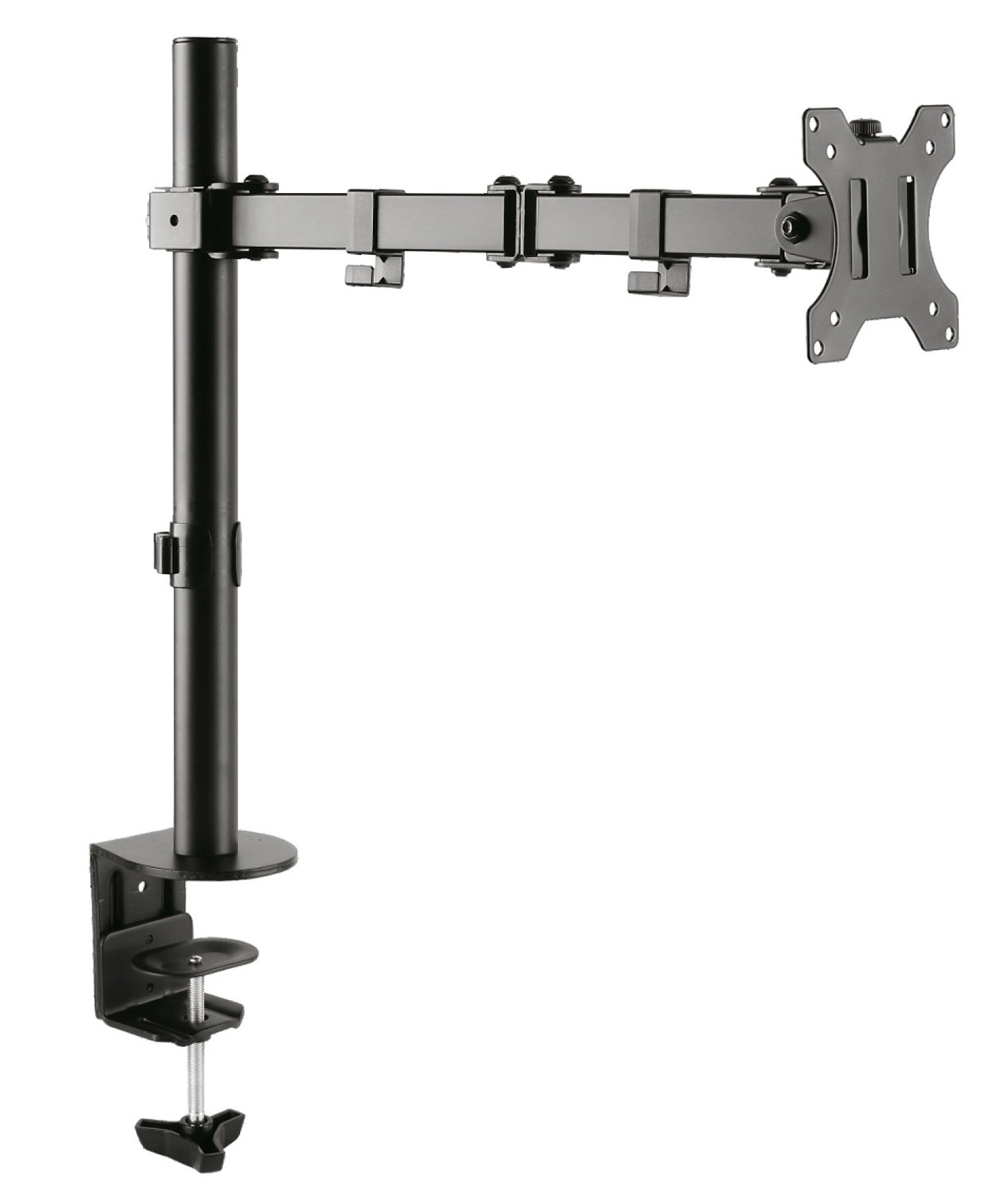 Uchwyt biurkowy do monitora LCD Maclean na jeden monitor, podwójne ramię, VESA 75x75 oraz 100x100, 13-32", do 8kg - MC-753 Uchwyt biurkowy do monitora LCD Maclean na jeden monitor, podwójne ramię, VESA 75x75 oraz 100x100, 13-32", do 8kg - MC-753