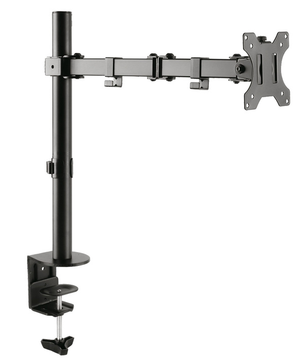 Zdjęcie produktu: Uchwyt biurkowy do monitora LCD Maclean na jeden monitor, podwójne ramię, VESA 75x75 oraz 100x100, 13-32", do 8kg - MC-753 Zdjęcie produktu: Uchwyt biurkowy do monitora LCD Maclean na jeden monitor, podwójne ramię, VESA 75x75 oraz 100x100, 13-32", do 8kg - MC-753