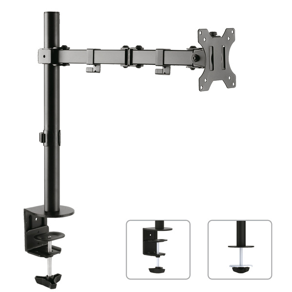 Zdjęcie produktu: Uchwyt biurkowy do monitora LCD Maclean na jeden monitor, podwójne ramię, VESA 75x75 oraz 100x100, 13-32", do 8kg - MC-753 Zdjęcie produktu: Uchwyt biurkowy do monitora LCD Maclean na jeden monitor, podwójne ramię, VESA 75x75 oraz 100x100, 13-32", do 8kg - MC-753