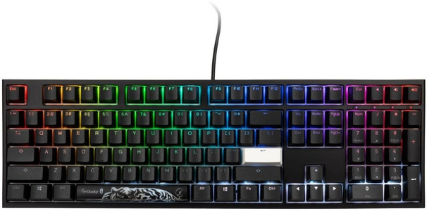 Miniatura produktu: Klawiatura gamingowa Ducky ONE 2 Backlit PBT MX-Speed-Silver RGB czarna, mechaniczna