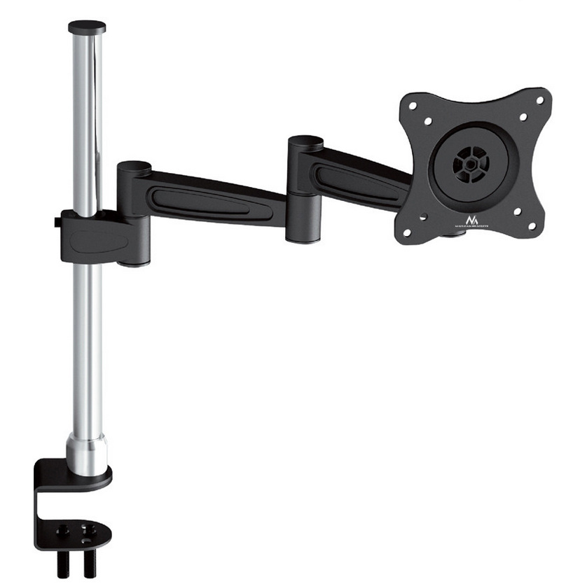 Uchwyt biurkowy do monitora LCD Maclean na jeden monitor, podwójne ramię, VESA 75x75 oraz 100x100, 13-27", do 5kg - MC-628