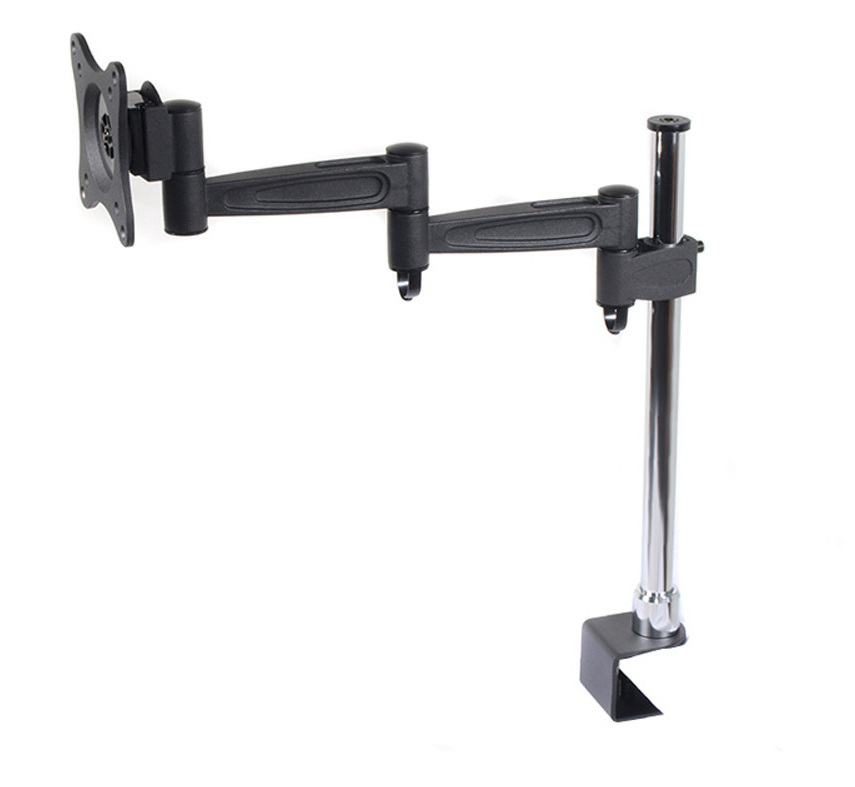 Uchwyt biurkowy do monitora LCD Maclean na jeden monitor, podwójne ramię, VESA 75x75 oraz 100x100, 13-27", do 5kg - MC-628