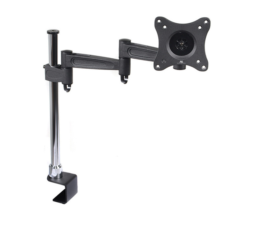 Uchwyt biurkowy do monitora LCD Maclean na jeden monitor, podwójne ramię, VESA 75x75 oraz 100x100, 13-27", do 5kg - MC-628