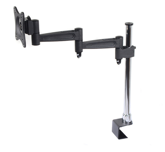 Zdjęcie produktu: Uchwyt biurkowy do monitora LCD Maclean na jeden monitor, podwójne ramię, VESA 75x75 oraz 100x100, 13-27", do 5kg - MC-628