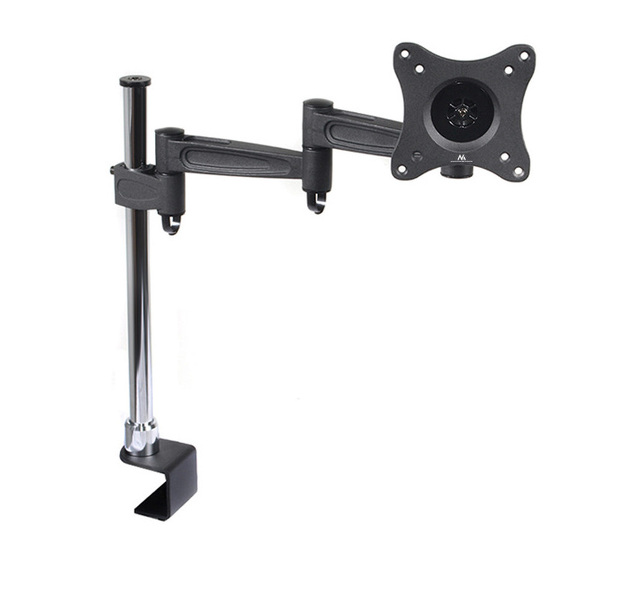 Zdjęcie produktu: Uchwyt biurkowy do monitora LCD Maclean na jeden monitor, podwójne ramię, VESA 75x75 oraz 100x100, 13-27", do 5kg - MC-628