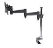 Miniatura zdjęcia: Uchwyt biurkowy do monitora LCD Maclean na jeden monitor, podwójne ramię, VESA 75x75 oraz 100x100, 13-27", do 5kg - MC-628
