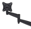 Miniatura zdjęcia: Uchwyt biurkowy do monitora LCD Maclean na jeden monitor, podwójne ramię, VESA 75x75 oraz 100x100, 13-27", do 5kg - MC-628