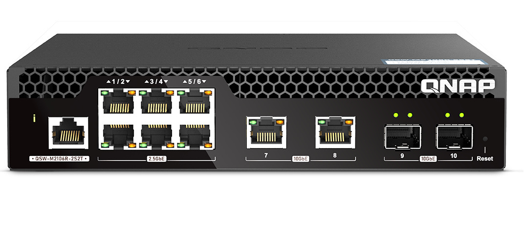 Qnap QSW-M2106R-2S2T 10-portowy przełącznik