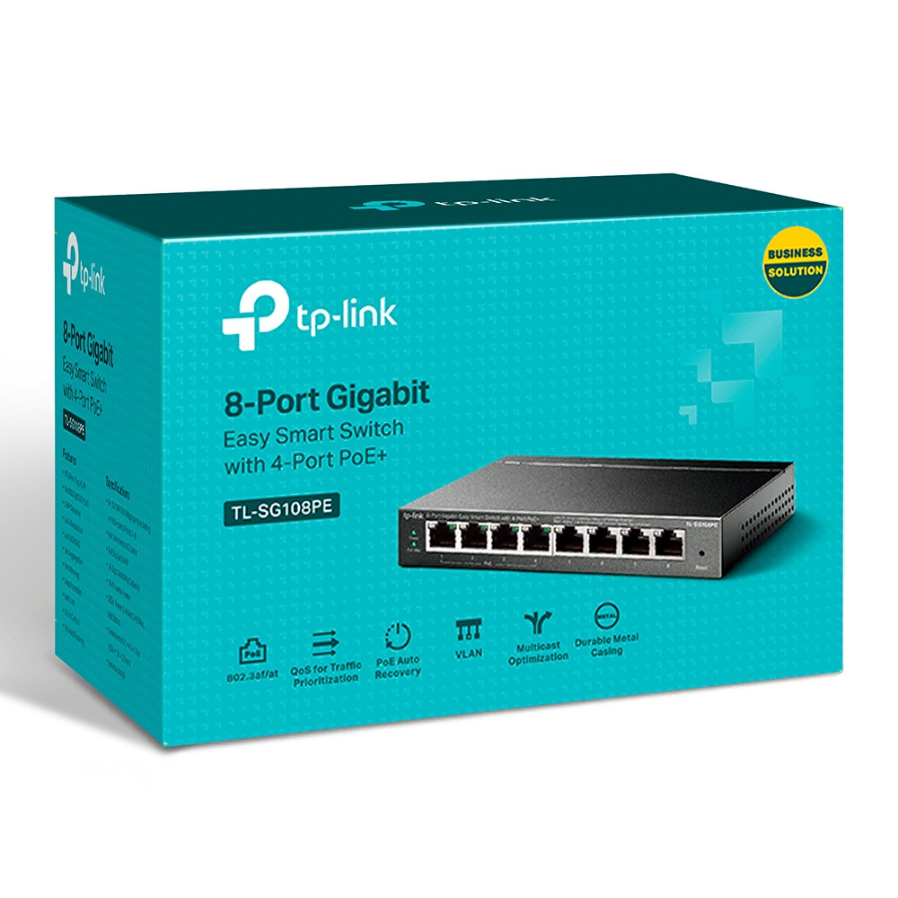 TP-Link TL-SG108PE Switch PoE 8x10/100/1000Mbps