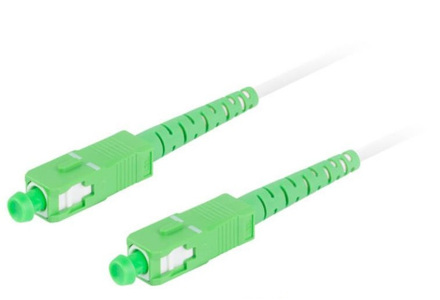 Miniatura produktu: Patchcord światłowodowy Lanberg SM SC/APC-SC/APC SIMPLEX 3.0MM LSZH G657A2 5m biały