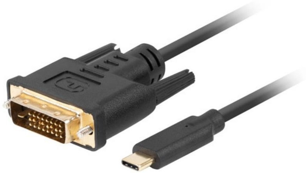 Zdjęcie produktu: Lanberg Kabel USB TYP-C(M) do DVI-D(M)(21+4)(M) 0.5m Czarny (CA-CMDV-10CU-0005-BK) Zdjęcie produktu: Lanberg Kabel USB TYP-C(M) do DVI-D(M)(21+4)(M) 0.5m Czarny (CA-CMDV-10CU-0005-BK)