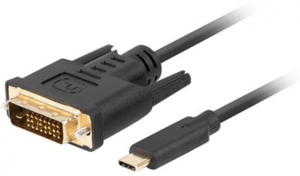 Zdjęcie produktu: Lanberg Kabel USB TYP-C(M) do DVI-D(M) 3M Zdjęcie produktu: Lanberg Kabel USB TYP-C(M) do DVI-D(M) 3M