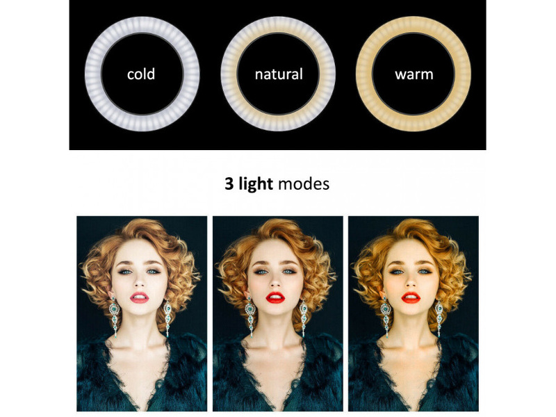 Zdjęcie produktu: Lampa LED Maclean, 12", 20W, Samowyzwalacz, Bluetooth, Możliwość zmiany barwy 3000K-6500K oraz jasności 10-100%, MCE612B Zdjęcie produktu: Lampa LED Maclean, 12", 20W, Samowyzwalacz, Bluetooth, Możliwość zmiany barwy 3000K-6500K oraz jasności 10-100%, MCE612B