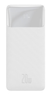 Miniatura zdjęcia: Powerbank Baseus Bipow 20000mAh, 2xUSB, USB TYP-C, 20W (Overseas Edition) + kabel USB-A - Micro USB 0.25m - biały (PPBD050302)