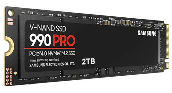 Miniatura produktu: Dysk Samsung SSD 990 PRO MZ-V9P2T0BW 2TB M.2 PCIe NVMe Gen4