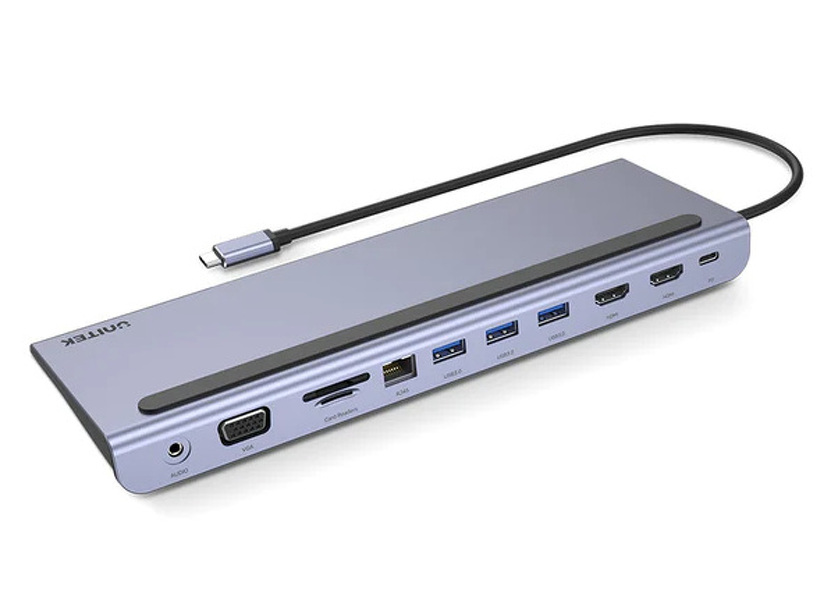 Zdjęcie produktu: Unitek hub USB 11 w 1 Unitek, USB TYP-C, RJ45, MST, 100W PD (D1022B) Zdjęcie produktu: Unitek hub USB 11 w 1 Unitek, USB TYP-C, RJ45, MST, 100W PD (D1022B)