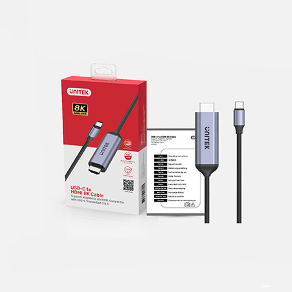 Zdjęcie produktu: Unitek USB Typ-C-HDMI 2.1 8K 1.8m V1423B
