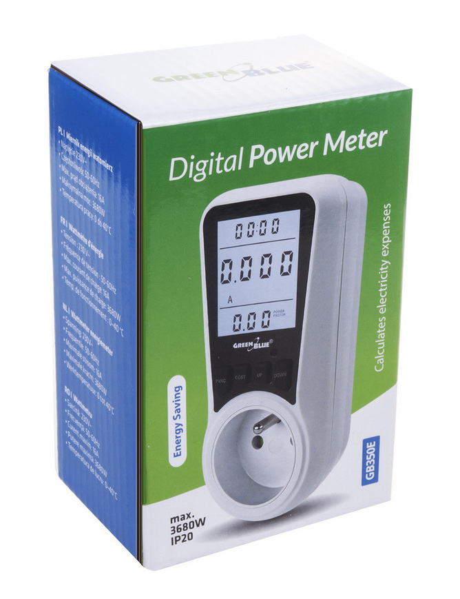 Miernik energii GreenBlue, watomierz GB350 E