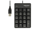Miniatura zdjęcia: Delock 12481 klawiatura numeryczna USB 19 klawiszy, czarna Miniatura zdjęcia: Delock 12481 klawiatura numeryczna USB 19 klawiszy, czarna