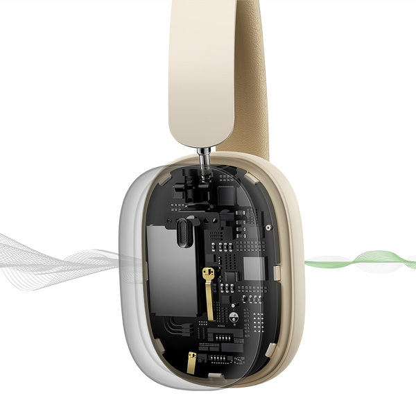 Zdjęcie produktu: Słuchawki bezprzewodowe Baseus Bowie H1 Bluetooth 5.2 ANC - białe (NGTW230002)