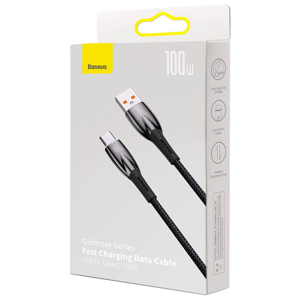 Zdjęcie produktu: Baseus USB Typ-C 1m 100W Glimmer CADH000401