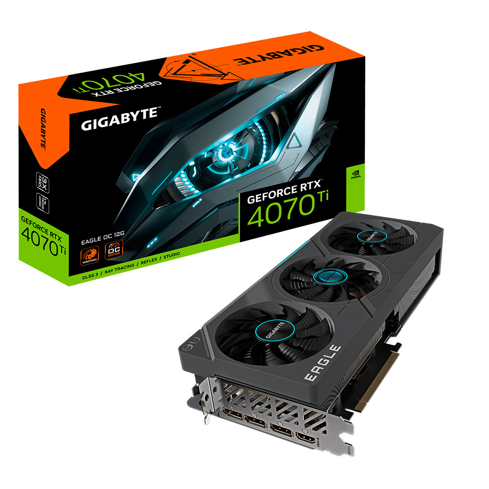 Gigabyte GeForce RTX 4070 Ti Eagle OC 12GB GDDR6X DLSS 3 (GV-N407TEAGLE OC-12GD) Gigabyte GeForce RTX 4070 Ti Eagle OC 12GB GDDR6X DLSS 3 (GV-N407TEAGLE OC-12GD)