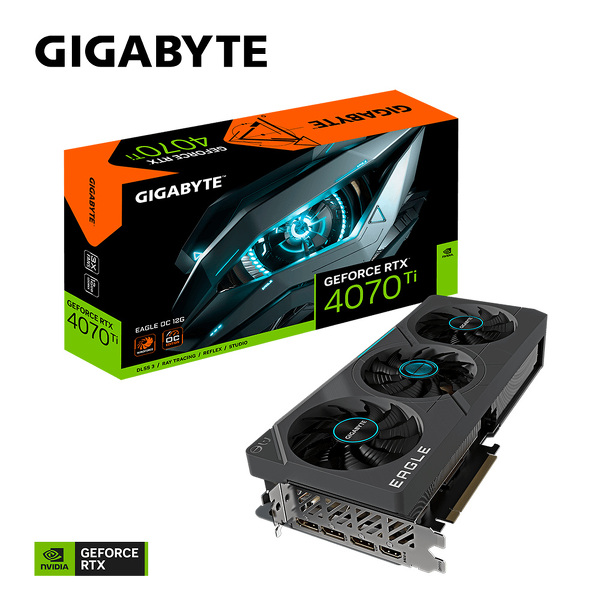 Zdjęcie produktu: Gigabyte GeForce RTX 4070 Ti Eagle OC 12GB GDDR6X DLSS 3 (GV-N407TEAGLE OC-12GD) Zdjęcie produktu: Gigabyte GeForce RTX 4070 Ti Eagle OC 12GB GDDR6X DLSS 3 (GV-N407TEAGLE OC-12GD)