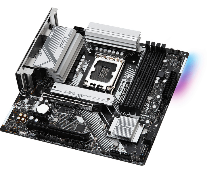 Zdjęcie produktu: Płyta główna ASRock B760M PRO RS/D4 DDR4 LGA1700 Zdjęcie produktu: Płyta główna ASRock B760M PRO RS/D4 DDR4 LGA1700
