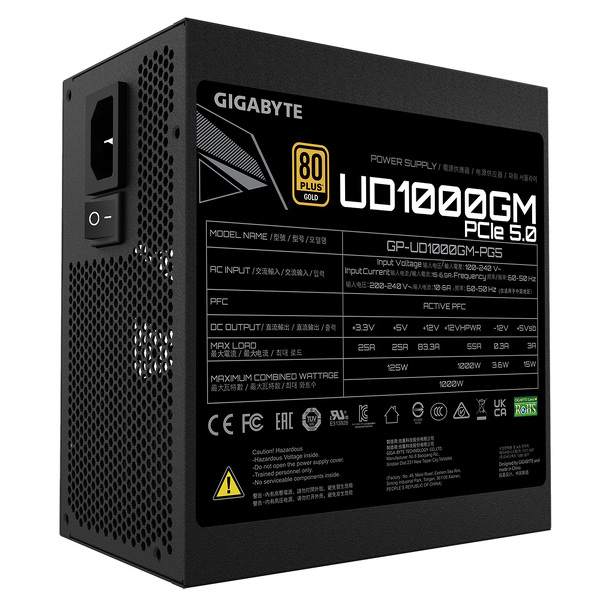 Zdjęcie produktu: Gigabyte GP-UD1000GM PG5 2.0 1000W ATX 3.0