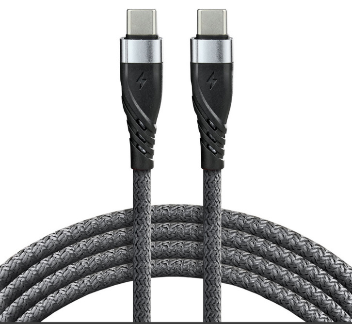 Kabel przewód pleciony USB TYP-C - USB TYP-C, 100cm everActive Power Delivery 3A z obsługą szybkiego ładowania 60W (CBB-1PDG) Kabel przewód pleciony USB TYP-C - USB TYP-C, 100cm everActive Power Delivery 3A z obsługą szybkiego ładowania 60W (CBB-1PDG)