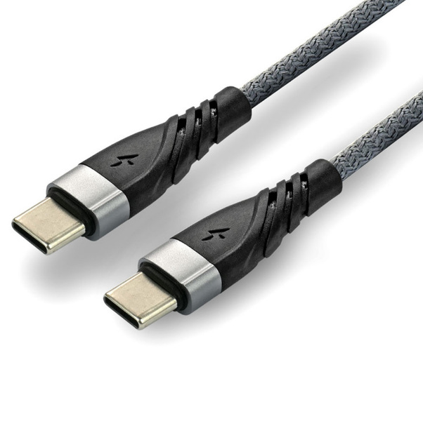 Zdjęcie produktu: Kabel przewód pleciony USB TYP-C - USB TYP-C, 100cm everActive Power Delivery 3A z obsługą szybkiego ładowania 60W (CBB-1PDG) Zdjęcie produktu: Kabel przewód pleciony USB TYP-C - USB TYP-C, 100cm everActive Power Delivery 3A z obsługą szybkiego ładowania 60W (CBB-1PDG)