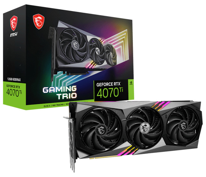 Zdjęcie produktu: MSI GeForce RTX 4070 Ti GAMING TRIO 12GB GDDR6X DLSS 3