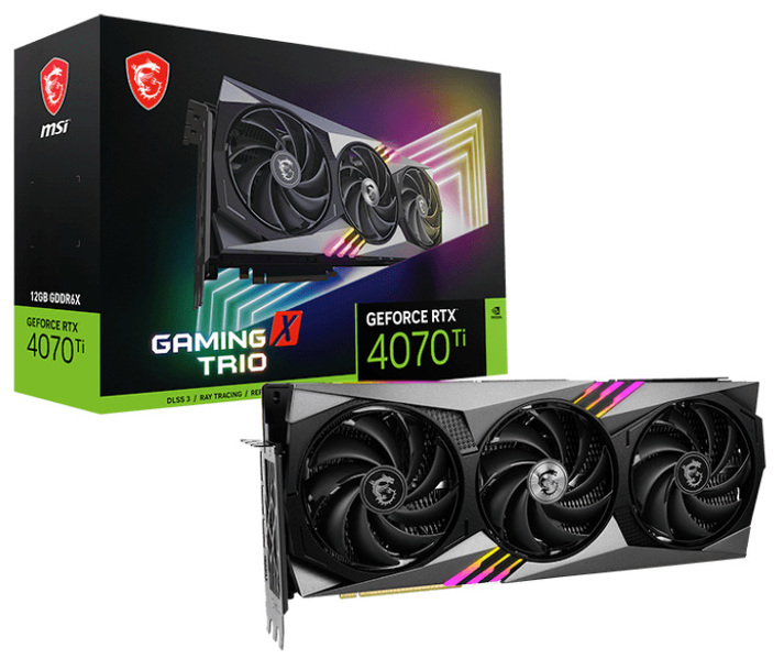 Zdjęcie produktu: MSI GeForce RTX 4070 Ti GAMING X TRIO 12GB GDDR6X DLSS 3