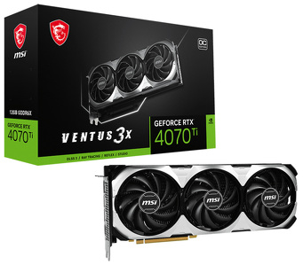 Miniatura produktu: MSI GeForce RTX 4070 Ti VENTUS 3X OC 12GB GDDR6X DLSS 3