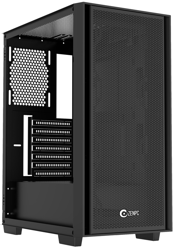 Zdjęcie produktu: Obudowa do komputera ZENPC Z1 Mesh Solid Black 4x P12 PWM PST 120mm